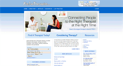 Desktop Screenshot of find-a-therapist.com